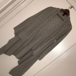 Grey Cynthia Rowley fur blend cardigan
